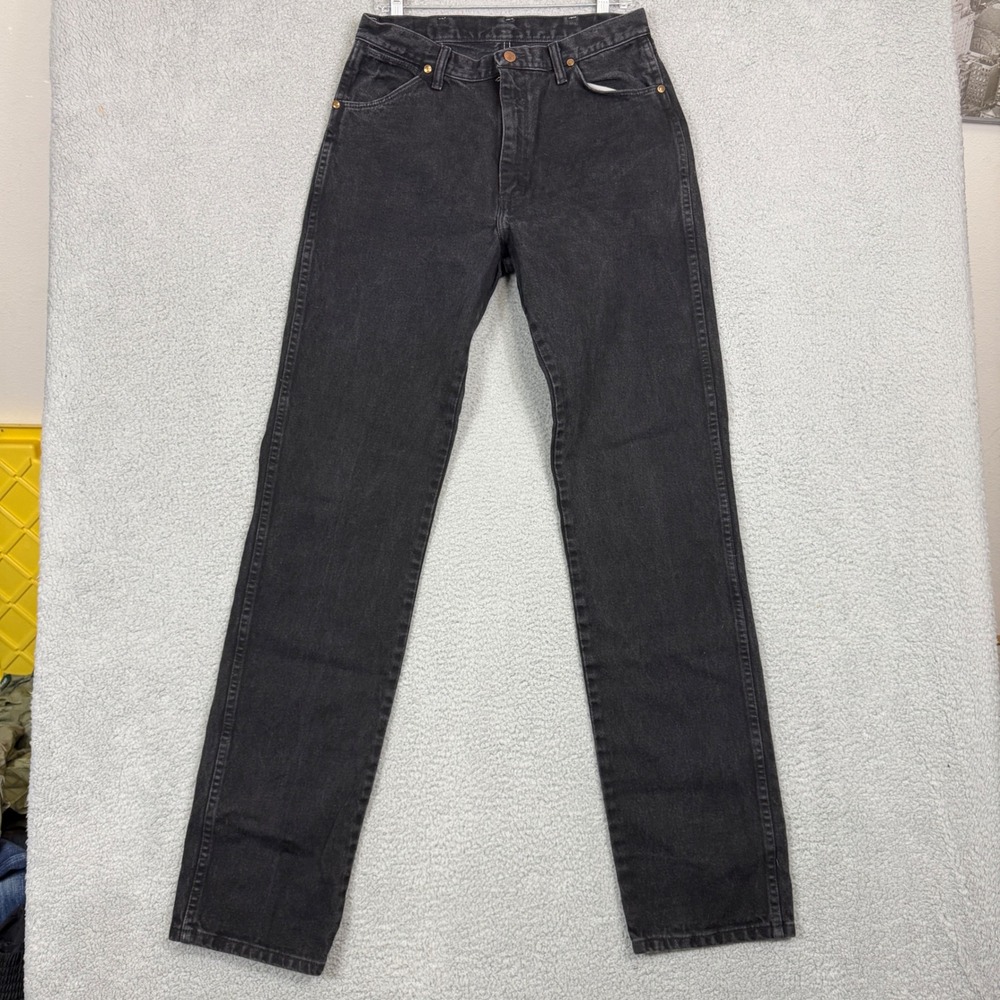Vintage Wrangler 13MWZWK Cowboy Cut Jeans Mens 32x36 Faded Black Made in USA